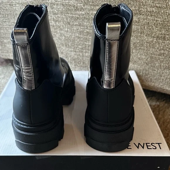 Nine West Women's wnCuz3 Platform LifeStyle Ankle Boots size 8.5 - Picture 4 of 8